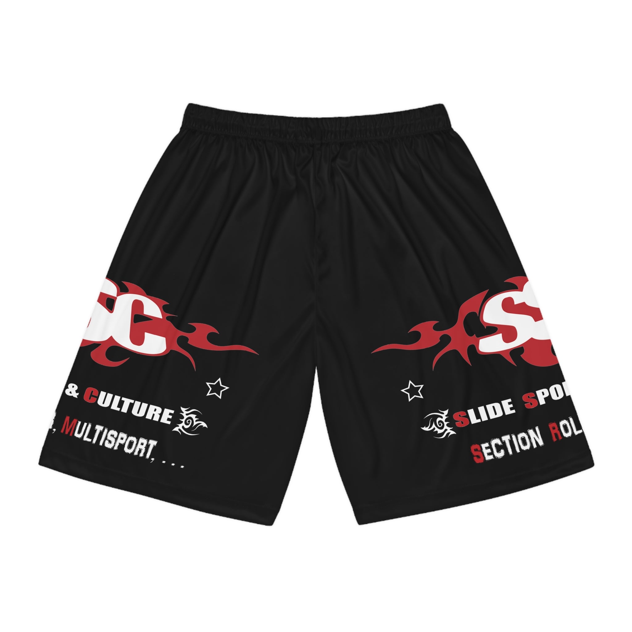Short type Basketball « Section Roller, Multisport » adulte pour homme ou femme, noir - Qualité Premium au Meilleur Prix