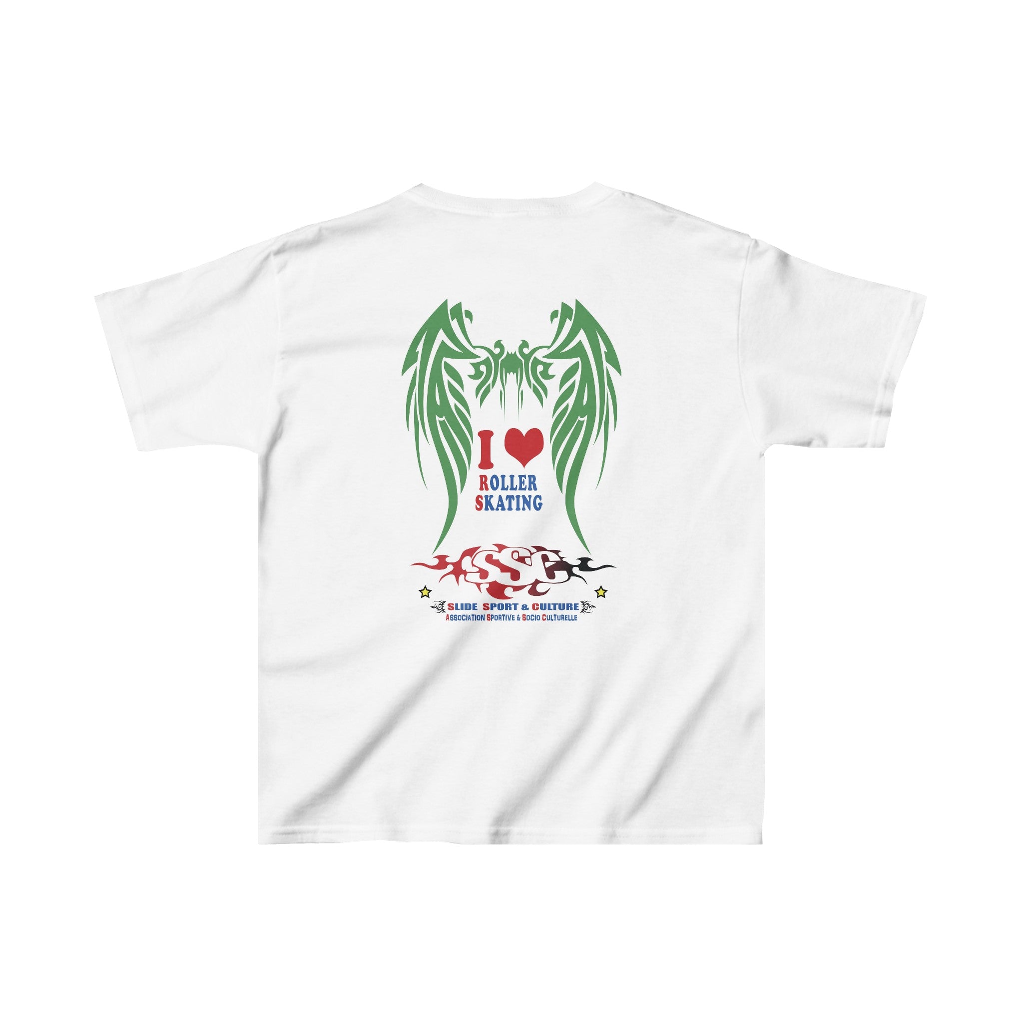 C002E T-shirt de Roller "J.J Dragon Roller" pour enfants, garçon ou fille, Blanc - Qualité Premium au Meilleur Prix