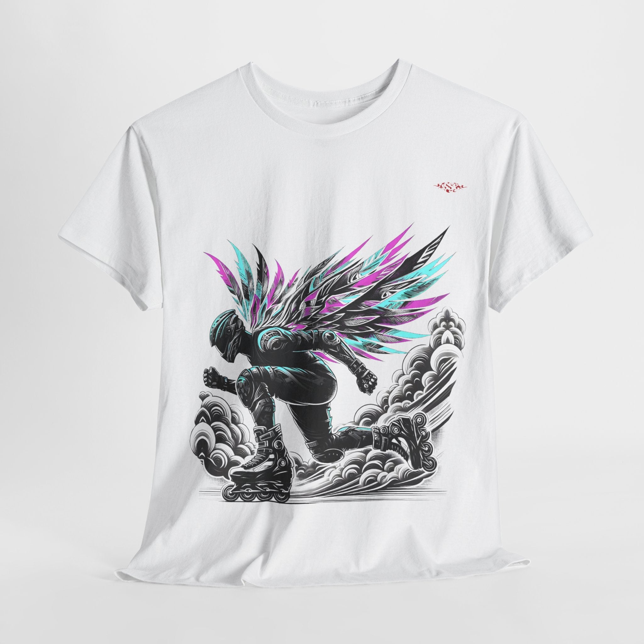 B007A T-shirt Blanc "Roller Angel" pour adultes, homme ou femme - Qualité Premium au Meilleur Prix L’Expression du Mouvement et de la Mode