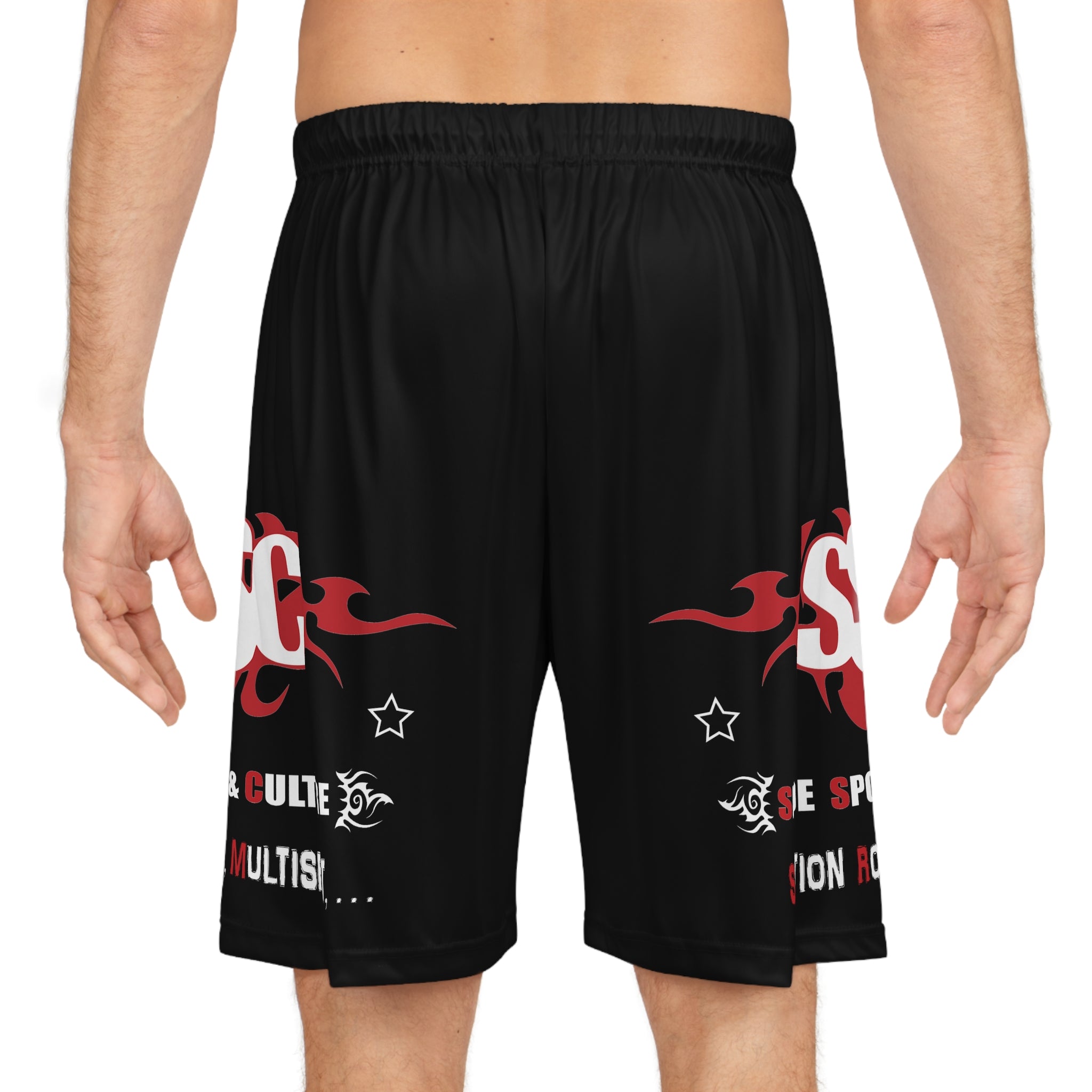 Short type Basketball « Section Roller, Multisport » adulte pour homme ou femme, noir - Qualité Premium au Meilleur Prix