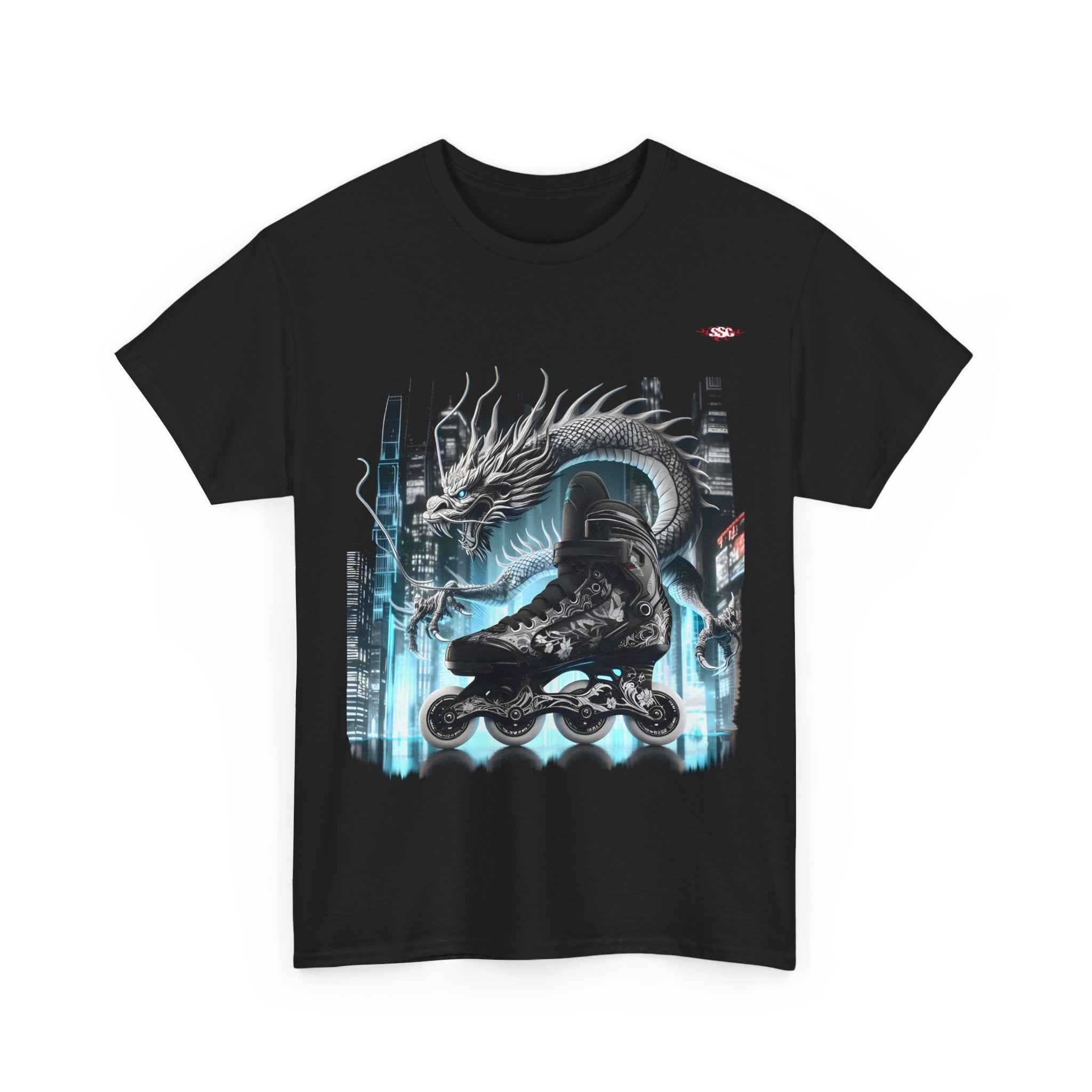 B002A T-shirt de Roller "Tokyo Ride" pour adultes, homme ou femme, Noir - Qualité Premium au Meilleur Prix