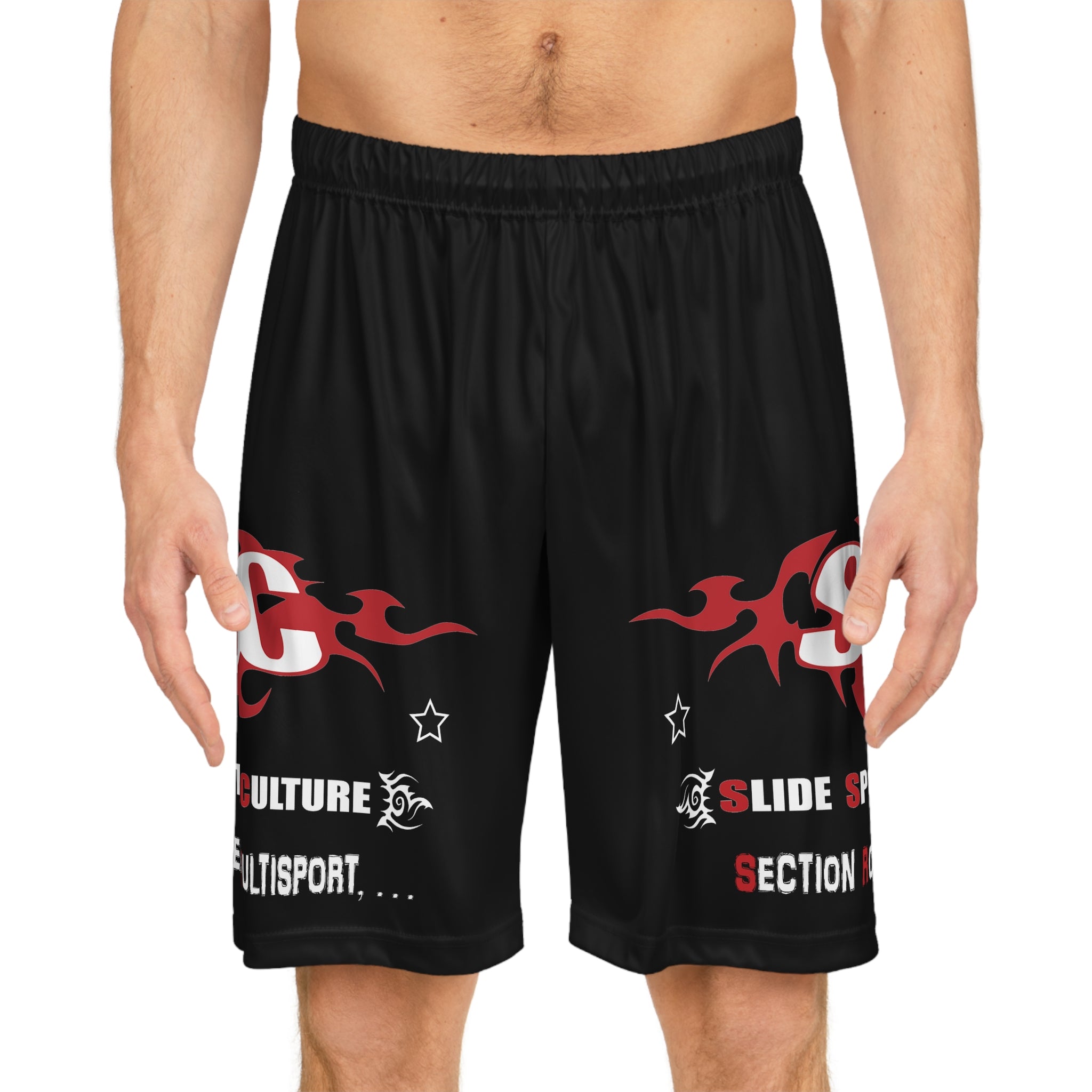 Short type Basketball « Section Roller, Multisport » adulte pour homme ou femme, noir - Qualité Premium au Meilleur Prix