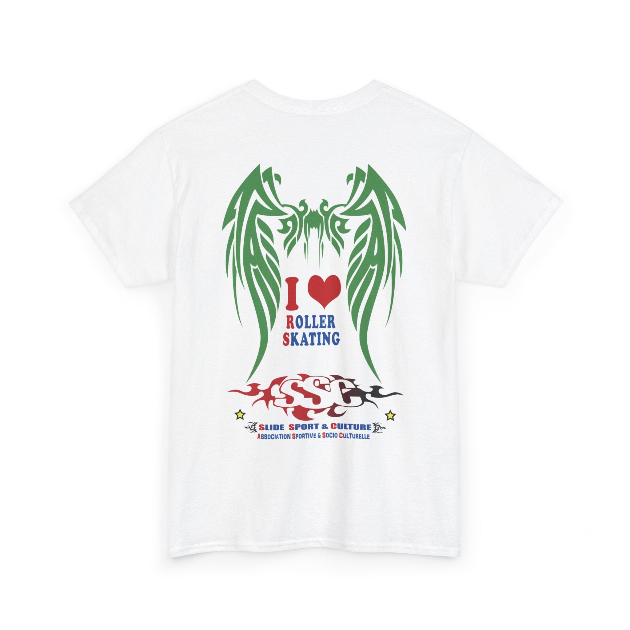 C002A T-shirt de Roller "J.J Dragon Roller" pour adultes, homme ou femme, Blanc - Qualité Premium au Meilleur Prix