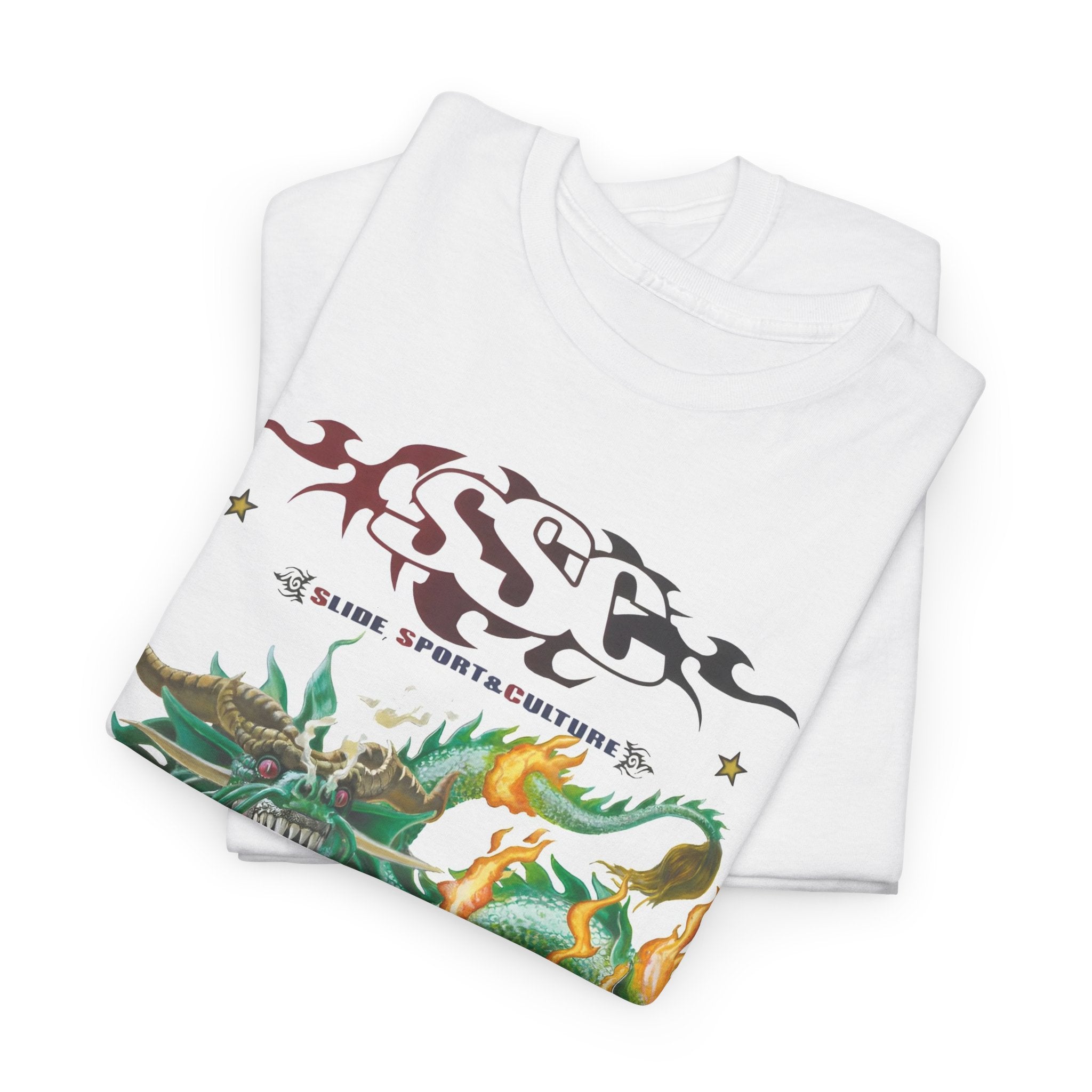 C002A T-shirt de Roller "J.J Dragon Roller" pour adultes, homme ou femme, Blanc - Qualité Premium au Meilleur Prix