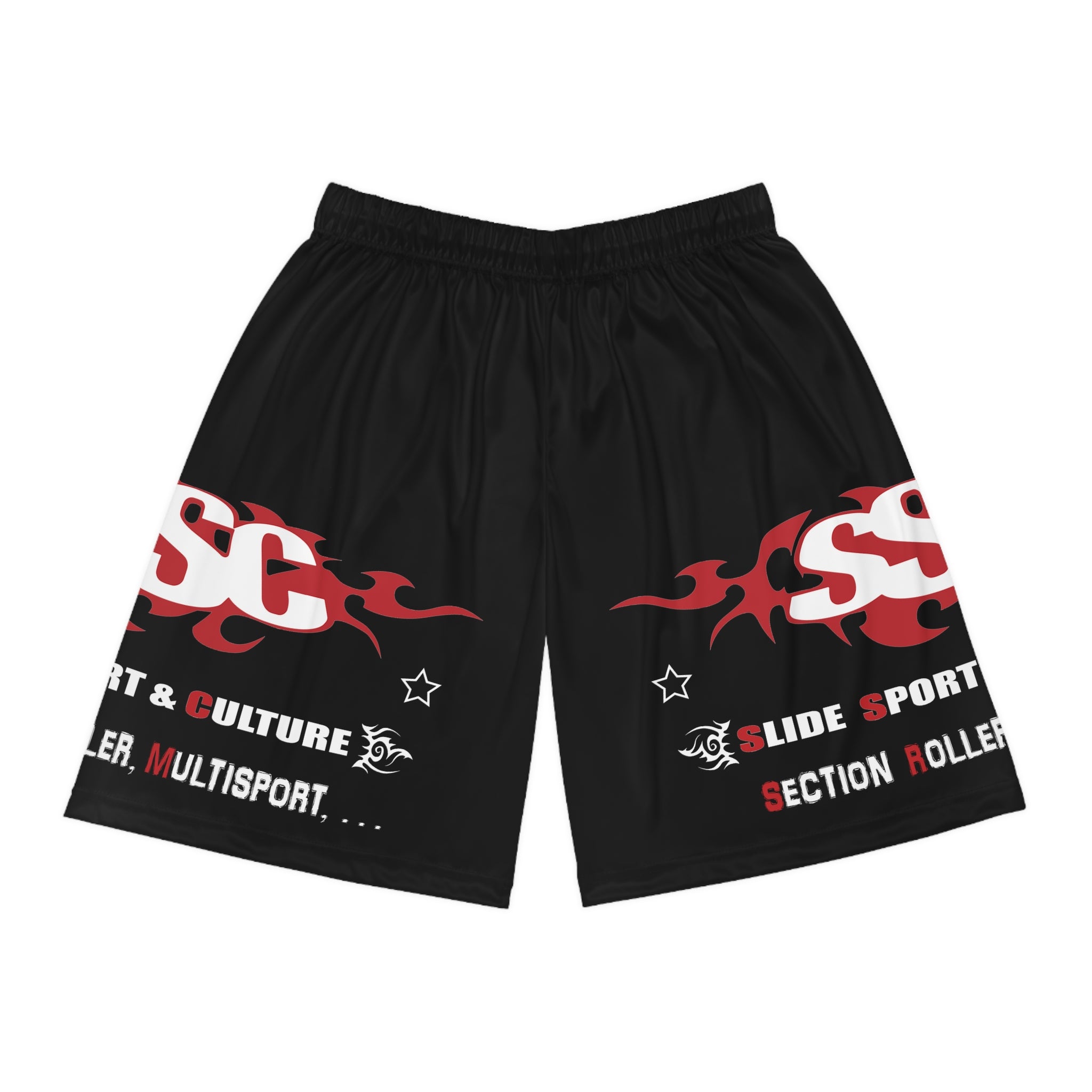 Short type Basketball « Section Roller, Multisport » adulte pour homme ou femme, noir - Qualité Premium au Meilleur Prix