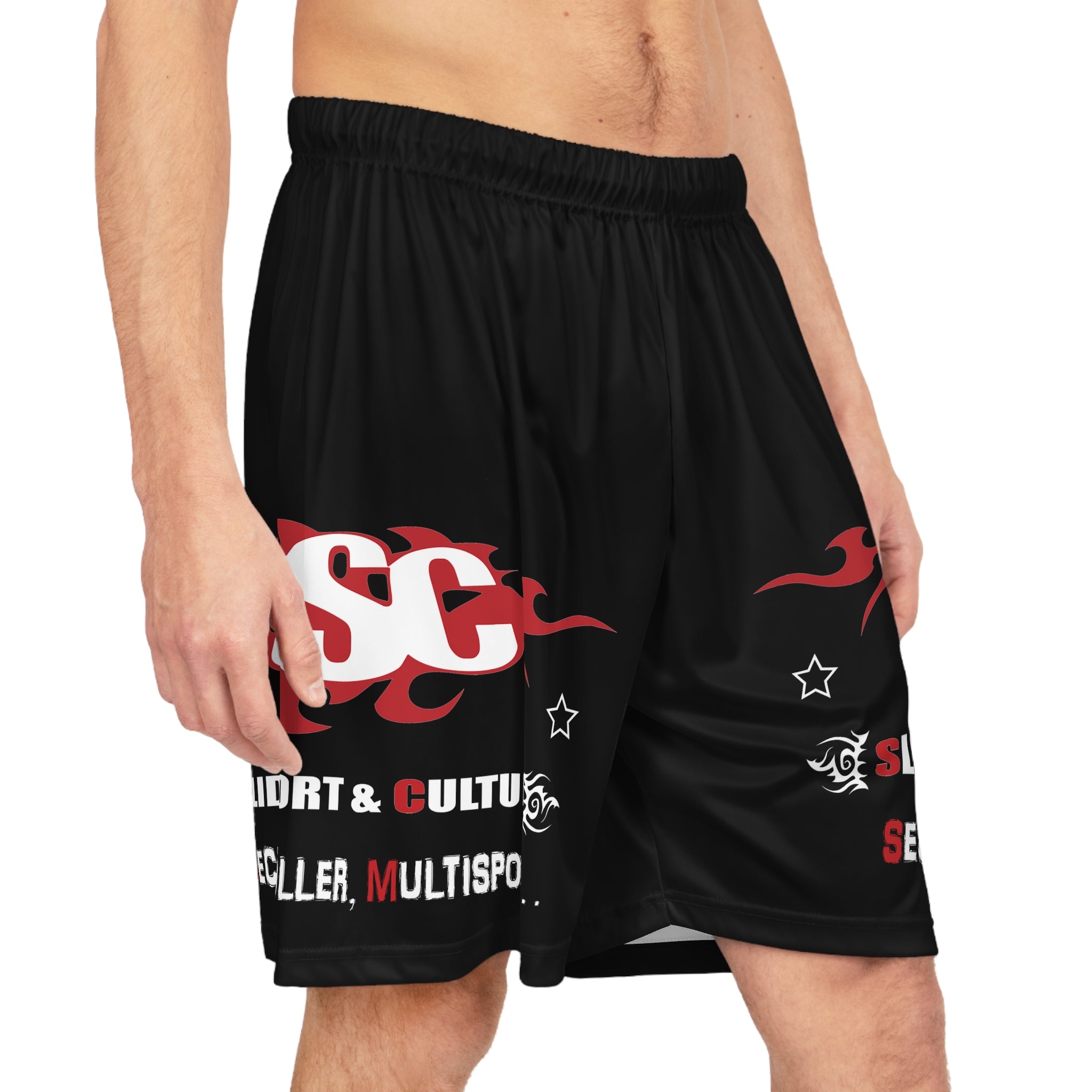 Short type Basketball « Section Roller, Multisport » adulte pour homme ou femme, noir - Qualité Premium au Meilleur Prix